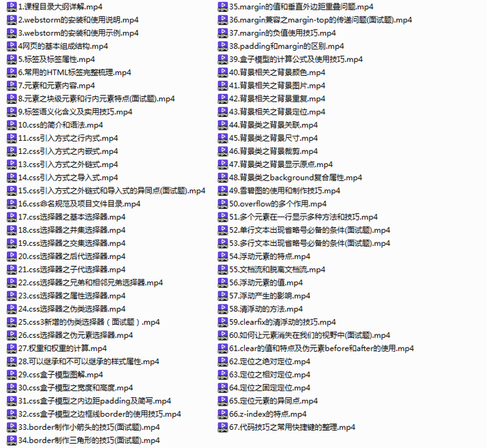 零基础CSS从入门到精通 带你从入门到深入学习web前端课程