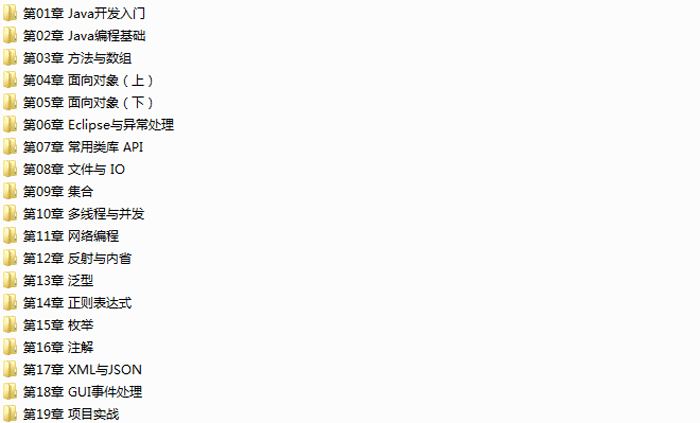 菜鸟吧分享 Java从入门到精通教程全套