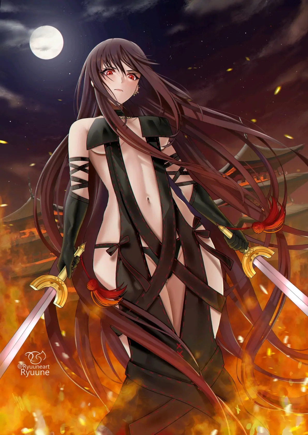 p站fgo虞美人图